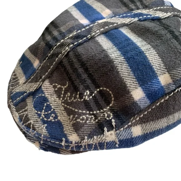 True Religion RARE Vintage Plaid Cap - Picture 4 of 9